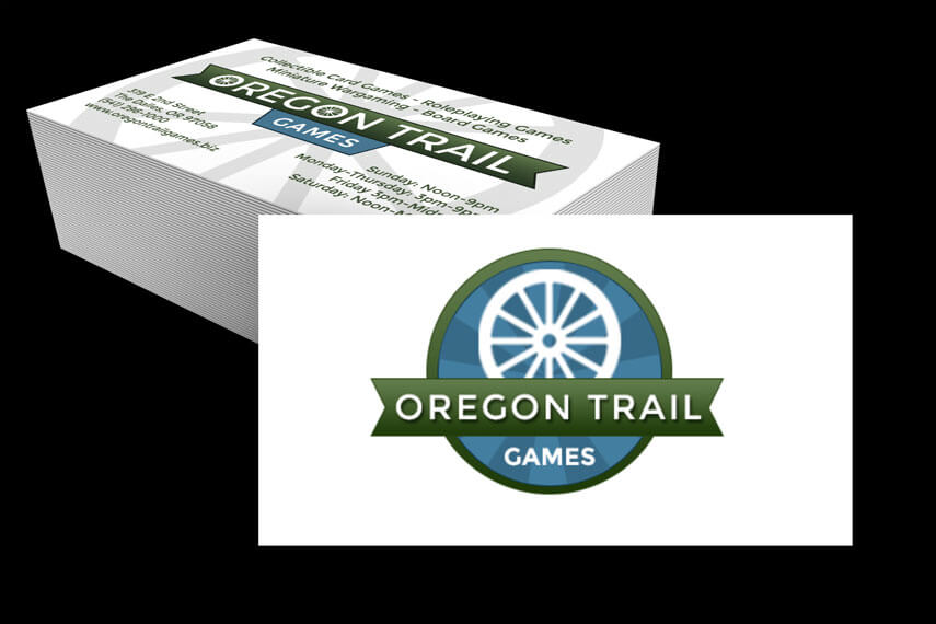 Oregon Trail Games Logo & Business Cards